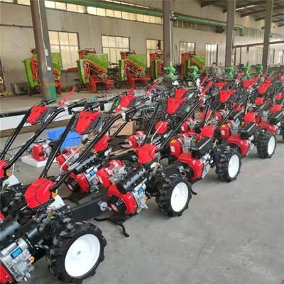 匠銳小型家用四驅(qū)微耕機廠家山地開墾松土開溝機加工一機多用機械