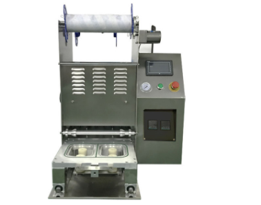 自動饅頭混沌水餃塑料盒裝包裝封口機WR-350快餐盒月餅盒包裝機械