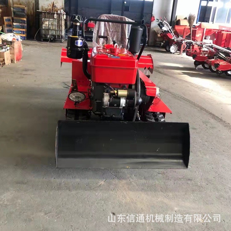 乘坐式35馬力履帶旋耕機 多功能水旱兩用開溝施肥埋肥一體機