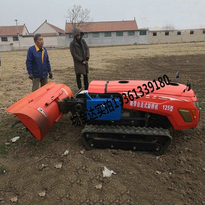 物全達(dá)新款果園開溝施肥機(jī)小型履帶式微耕機(jī)自走式田園管理機(jī)廠家