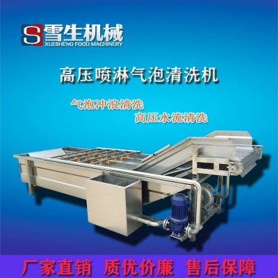 蘑菇香菇大型氣泡清洗機 定制型號不銹鋼連續果蔬氣泡清洗機 熱銷