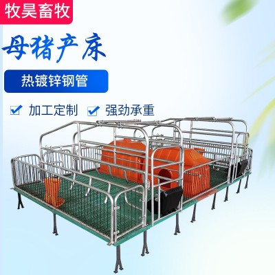 母豬產床復合板分娩產床熱鍍鋅雙體產床定位欄保育床豬用養殖設備