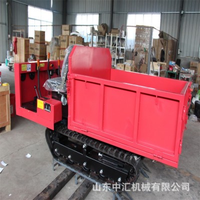 全地形液壓運輸車 液壓馬達履帶底盤行走 現貨水旱兩用運輸車