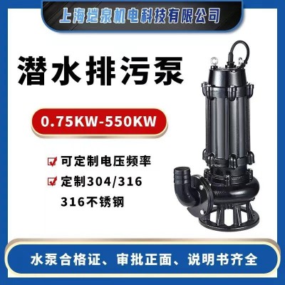 WQ無堵塞污水泵農(nóng)用工程排污泵 潛污泵 抽水機(jī)潛水泵上海人民