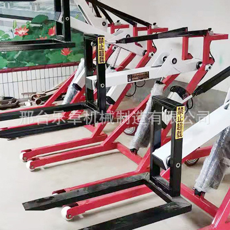 廠家隨車搬運便攜式電動叉小車 倉庫手推電動小車 全電動跟車叉車