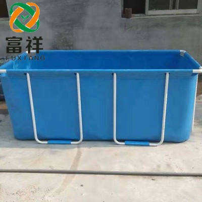 加工定制大型家庭支架游泳池 pvc夾網成人支架水池 加厚暫養魚池