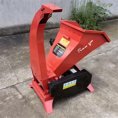 移動式樹枝粉碎機園林綠化小型粉碎機果園修剪物手推式樹枝粉碎機