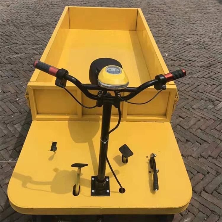 成德 不銹鋼電動(dòng)手推車 手推萬(wàn)向輪電動(dòng) 拉磚用三輪平板車