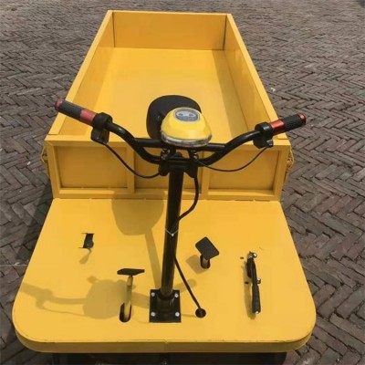 成德 不銹鋼電動(dòng)手推車(chē) 手推萬(wàn)向輪電動(dòng) 拉磚用三輪平板車(chē)