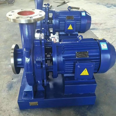 廠家定制 ISW臥式管道離心泵單級大流量高揚程冷熱水循環抽水機