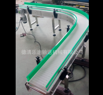 食品塑料網帶轉彎輸送機塑料網鏈輸送機 可定做