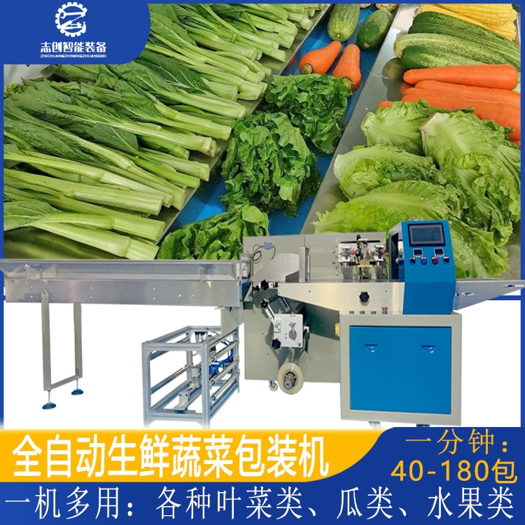 工廠現貨全自動蔬菜包裝機 豆芽胡蘿卜香蕉套袋打包機 水果包裝機