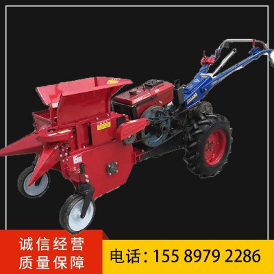 前置苞米扒皮收割機拖拉機 柴油大馬力收苞米機 手扶式玉米收獲機