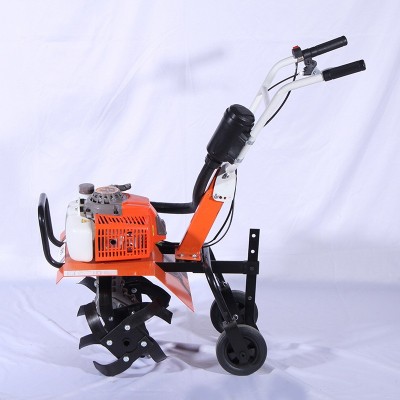 定制批發(fā)農(nóng)用小型翻土機多功能除草機耕田機犁地翻土松土微耕機
