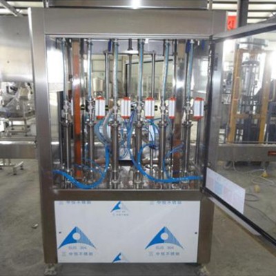 全自動大桶食用油灌裝機 芝麻橄欖油灌裝線設備 全伺服液體灌裝機