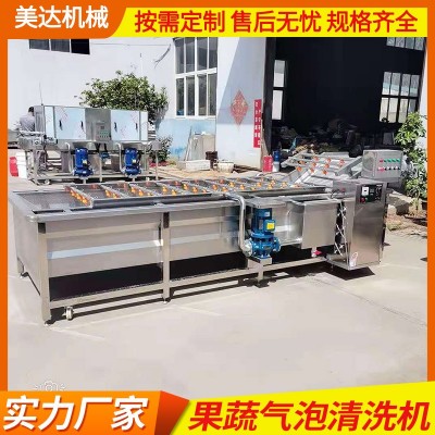 全自動(dòng)商用果蔬清洗機(jī) 多功能水果氣泡清洗機(jī) 噴淋式蔬菜清洗機(jī)