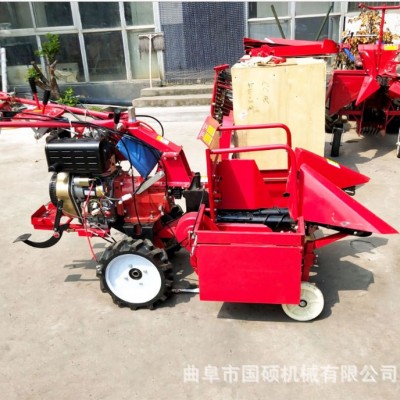 單行玉米收獲機(jī) 玉米棒子收割機(jī) 手扶式苞米收割粉碎還田機(jī)