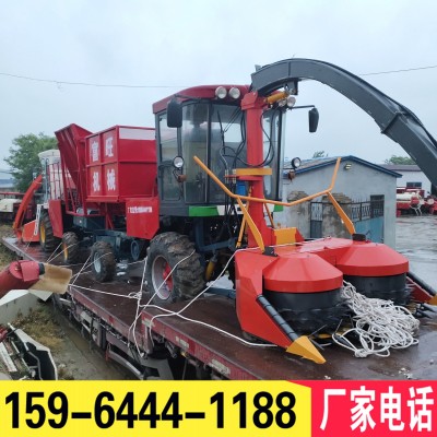 玉米秸稈粉碎收割機大型青儲機青貯飼料牧草回收打包打捆機圓盤式