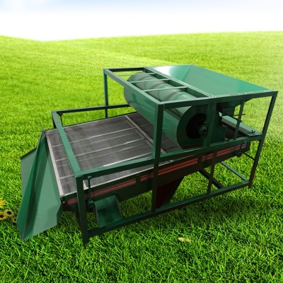 糧食振動篩選機 小麥玉米花生大豆全自動篩糧機 中藥材除雜機