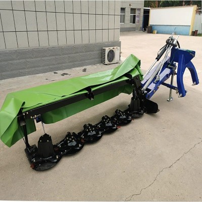 六盤(pán)割草機(jī) 拖拉機(jī)后置懸掛割草機(jī) 農(nóng)用拖拉機(jī)懸掛牧草多盤(pán)除草機(jī)