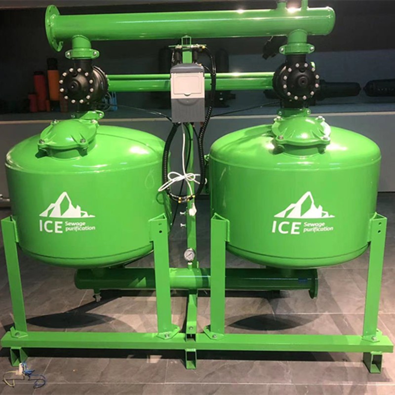 農業(yè)節(jié)水灌溉園林霧化溫室微噴全自動反沖洗石英砂介質砂石過濾器