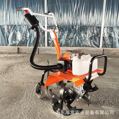 新型家用多機頭微耕機四沖程汽油機農用小微型耕地鋤草開溝松土機