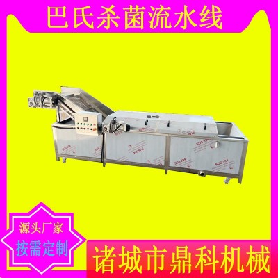 全自動醬菜巴氏殺菌流水線果凍飲料辣椒醬油包水浴巴氏滅菌機(jī)