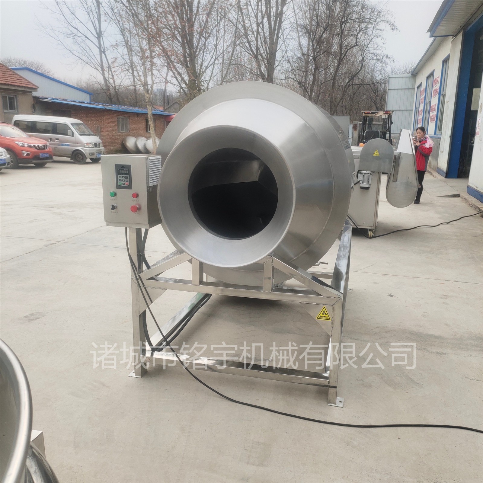 蒸汽加熱牛肉干牛肉粒滾筒炒鍋 醬牛肉鹵煮鍋 熟牛肉加工設備