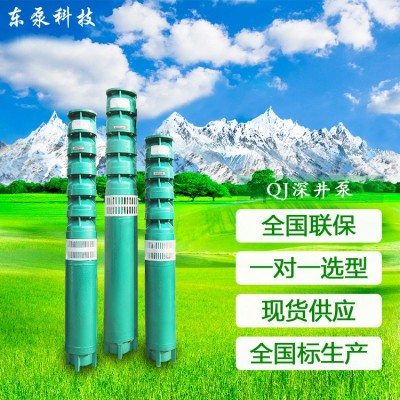 山東東泵 工廠現貨潛水農用電泵 QJ多級潛水深井泵 農田灌溉電泵