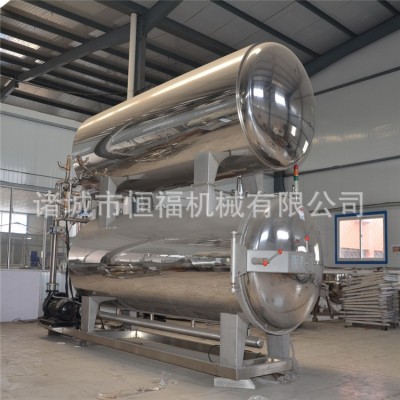 牛肉干全套生產(chǎn)流水線 肘子加工設備 肉制品高溫殺菌鍋防破袋脹袋