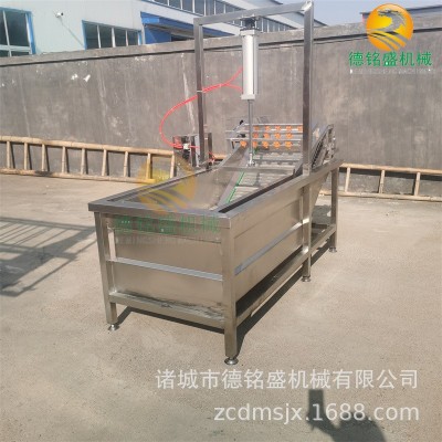 方便清洗的清洗豬皮絲設備 水浴鼓泡式不銹鋼氣泡清洗機