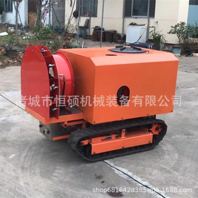 履帶底盤農(nóng)用打藥機(jī) 煙葉樹葉打藥機(jī)無線遙控橡膠履帶底盤打藥機(jī)