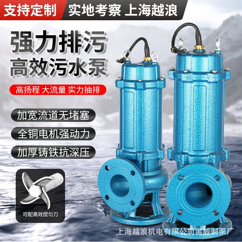 無堵塞潛污泵高揚(yáng)程工程地下室潛水泵大流量污泥化糞池切割 污水泵