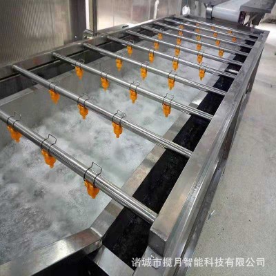 水果蔬菜氣泡清洗機 商用洗菜機 果蔬清洗風干流水線 凈菜加工設
