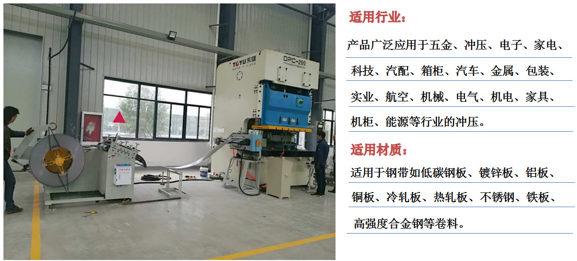 整平機送料機適用范圍