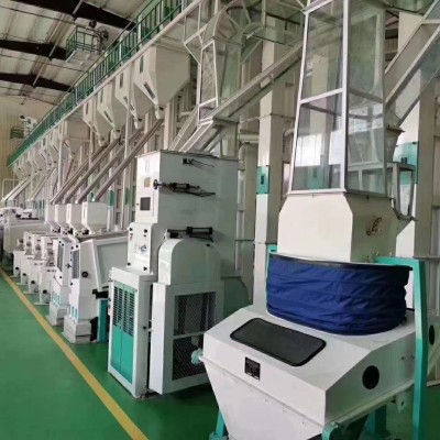 全自動家用碾米廠用30-200噸生產線大米小米加工成套設備