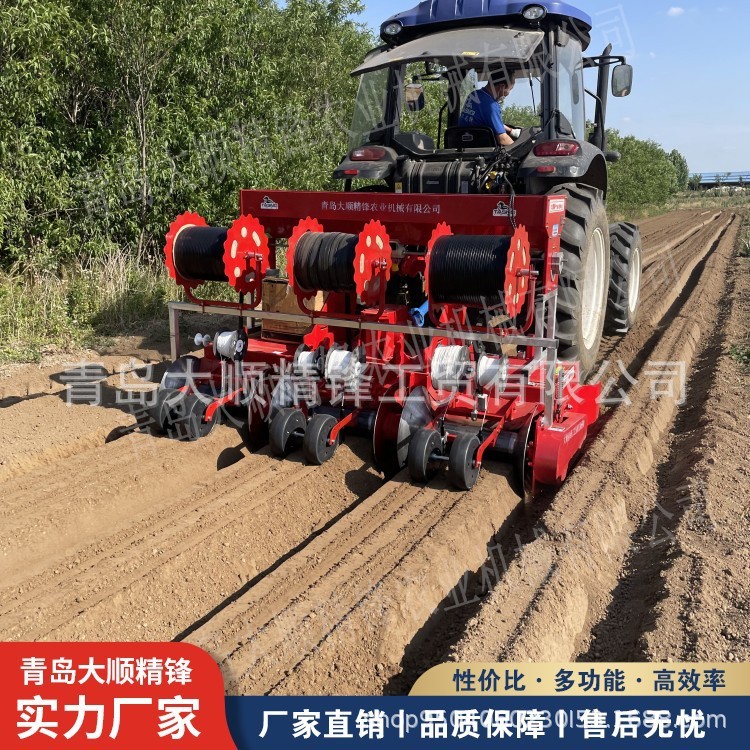 三壟六行旋耕起壟滴灌播線一體機蘿卜白菜娃娃菜芥菜胡蘿卜藥材