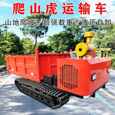 爬山虎履帶運(yùn)輸車全地形小型履帶式爬坡王果園山地搬運(yùn)自卸農(nóng)用車