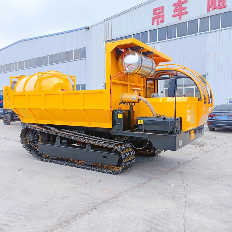 鏈軌爬山虎鋼制履帶運(yùn)輸車 山區(qū)拉混泥土用翻斗車 10噸工程四不像