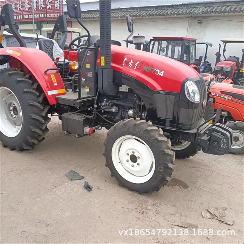 東方紅MF704農用四輪拖拉機 四驅四缸多用途耕地機 洛陽一拖品牌