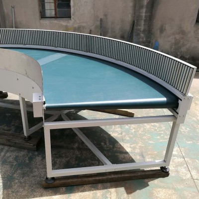 90度皮帶轉彎機 循環(huán)U形輸送線 食品傳送帶 180度