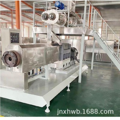 玉米大豆加工設(shè)備 豆粕飼料擠壓膨化機 雙螺桿米糠生產(chǎn)線