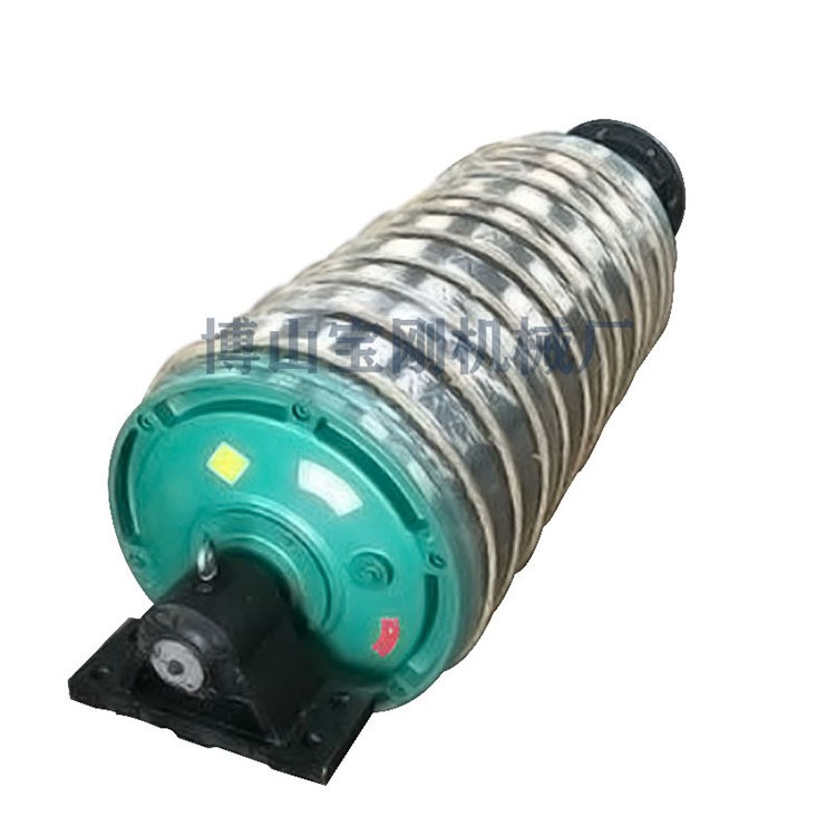 電動鑄膠滾筒改向滾筒拉緊滾筒帶式輸送機配件壓帶輪擋輪定制加工