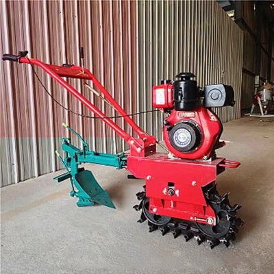 多功能鏈軌微耕機旋耕機小型農用柴油耕地機家用翻地機犁地開溝機