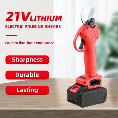 源頭工廠貼牌代發(fā)鋰電修枝剪園林園藝電剪充電式果樹剪電動(dòng)樹枝剪