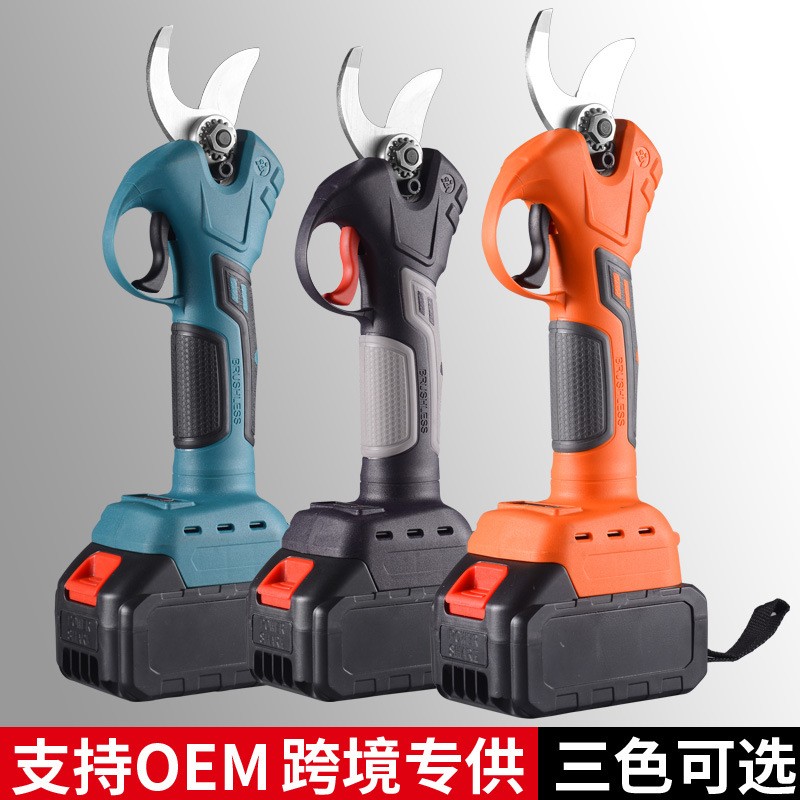 鋰電修枝剪電動剪刀果樹修枝剪刀充電式電剪刀強力園林剪 樹電剪
