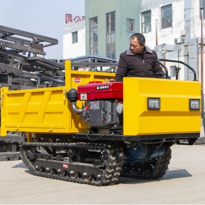 廠家現(xiàn)貨3噸履帶運(yùn)輸車(chē) 全地形爬山虎手扶拖拉機(jī) 自卸爬坡履帶車(chē)