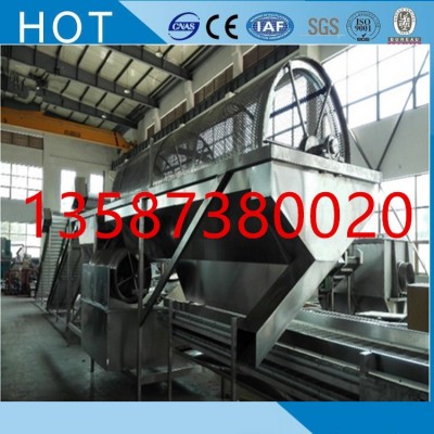 玉米青豆滾筒清洗機玉米粒青豆速凍生產線配套用循環水滾桶清洗機