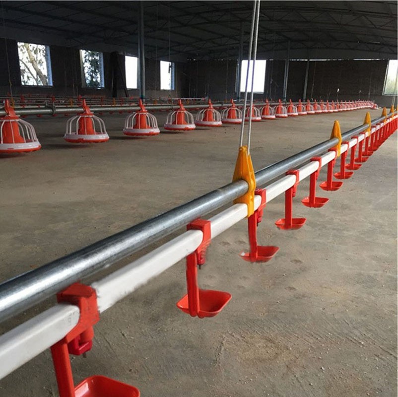 雞舍水線 自動平養雞舍養殖水線肉雞水線雞鴨子鵝飲水線供水系統