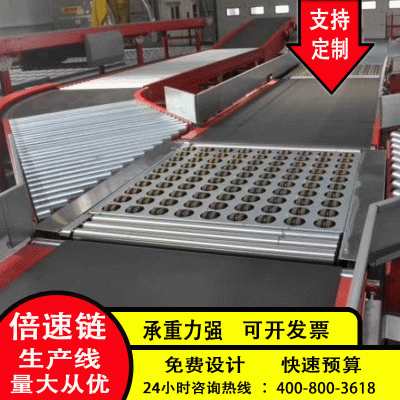 皮帶滾筒輸送機 智能高速分流輸送線 斜擺輪分揀機自動化設(shè)備定制